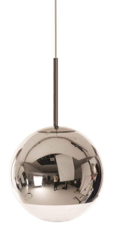 Silberne Mirror Ball Hängeleuchte von Tom Dixon, moderne Pendelleuchte für Wohnzimmer und Esszimmer.